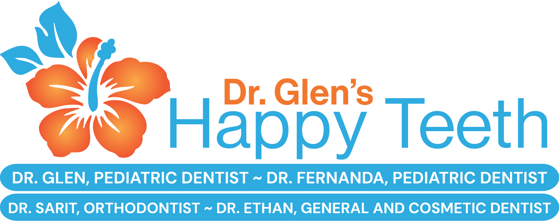 Dr. Glen's Happy Teeth logo