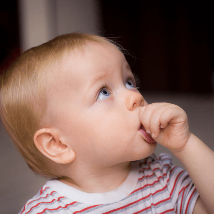 Toddler sucking thumb